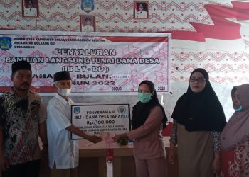 102 KPM Terima BLT DD Tahap 9, Sangadi Soguo: Gunakan untuk Kebutuhan Pokok