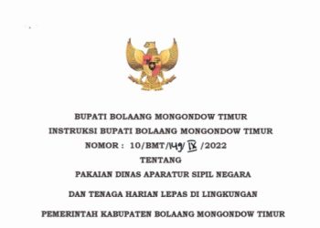 Bupati Boltim Terbitkan Instruksi Terkait Pakaian Dinas ASN dan THL