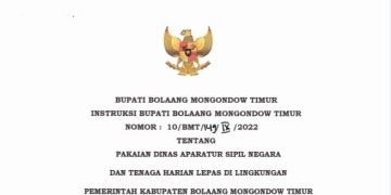 Bupati Boltim Terbitkan Instruksi Terkait Pakaian Dinas ASN dan THL