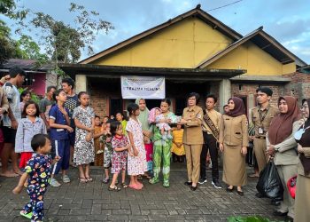 DP3A Kotamobagu Beri Pendampingan Trauma Healing Kepada Anak-anak Korban Musibah Kebakaran