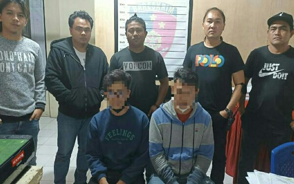 Dua Terduga Pelaku Penganiayaan di Matani, Diamankan Tim Anti Bandit Polres Tomohon
