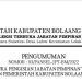 Pemkab Bolmong Buka Seleksi Tiga Jabatan Tinggi Pratama