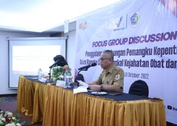 Teddy Makalalag Hadiri Sekaligus Buka FGD Cegah Tangkal Kejahatan Obat dan Makanan