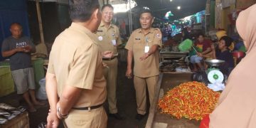 DKP Provinsi Sulut dan Kotamobagu Pantau Langsung Stok dan Harga Pangan di Pasar 23 Maret
