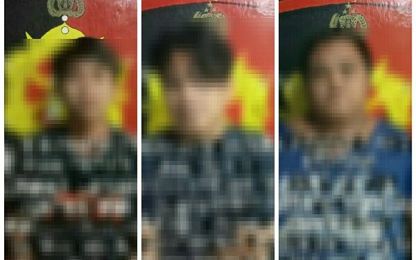 Respon Laporan Warga, Polisi Amankan 3 Pria Mabuk Beserta 2 Buah Sajam di Manembo-nembo