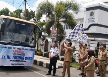 Pemkot Kotamobagu Luncurkan Bus Gratis Bagi Masyararakat