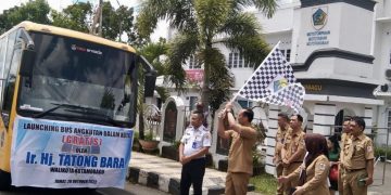 Pemkot Kotamobagu Luncurkan Bus Gratis Bagi Masyararakat