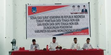 Gelar Sosialisasi Surat Edaran Kementerian PAN-RB, Wabup Bolsel: Diperlukan Pemetaan dan Pendataan THL