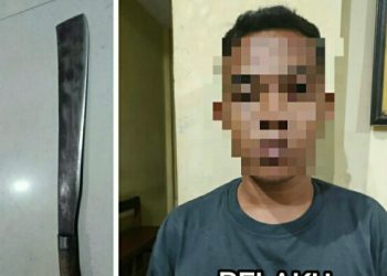 Polisi Amankan Pelaku Penganiayaan dengan Parang di Kakenturan Satu Bitung