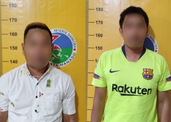Polresta Manado Amankan Dua Pria Terduga Pengedar Sabu