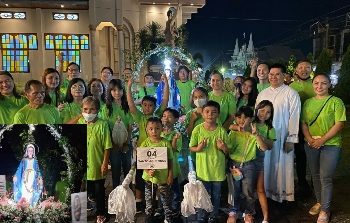 St. Agustinus Jawara Defile Arca Bunda Maria Pada Pesta Pelindung Paroki St. Fransiskus Xaverius Pineleng