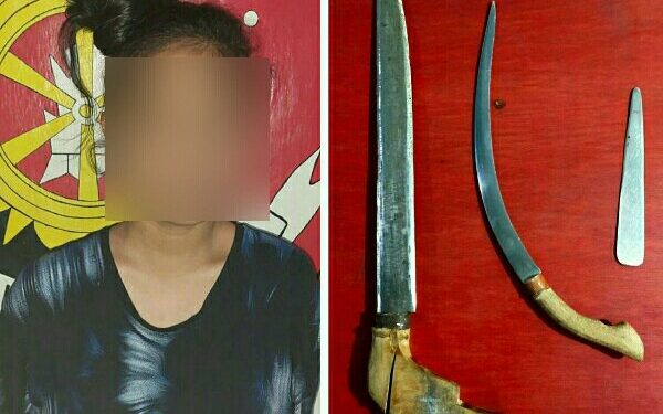 Lakukan Pengancaman dengan Sajam, Perempuan ini Dibekuk Tim Resmob Polres Bitung