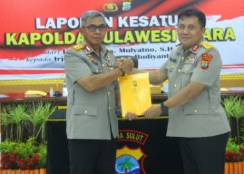 Usai Penyambutan Kapolda dan Serah Terima Pataka, Polda Sulut Gelar Laporan Kesatuan
