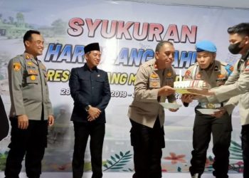Bupati Sahcrul Hadiri Perayaan HUT Polres Boltim Ke-3
