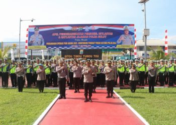 Kapolda Sulut Pimpin Apel Perdana dan Pemberangkatan Personel Pengamanan G20 BKO Polda Bali