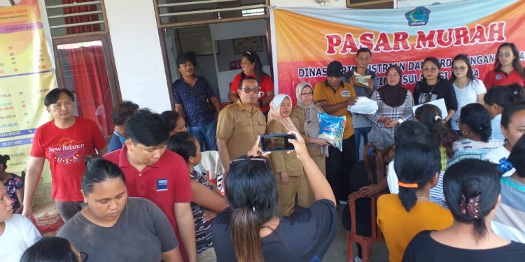 Gandeng Provinsi, Dinas Perdagangan dan ESDM Bolmong Gelar Pasar Murah