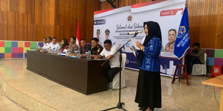 Wakili Wali Kota, Rafiqah Bora Buka Konferensi PWI ke III