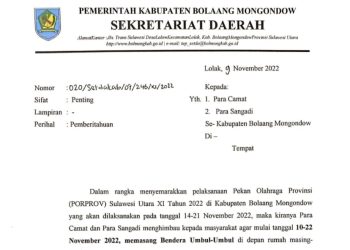 Semarak Porprov 2022, Masyarakat Diminta Pasang Bendera Umbul-umbul