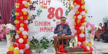 Bupati Bolmong Hadiri Perayaan HUT Jemaat GMIBM Sion Manembo ke-80 Tahun