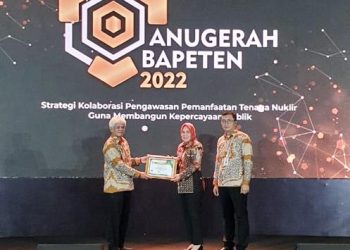 Wali Kota Terima Penghargaan Bapeten Award 2022