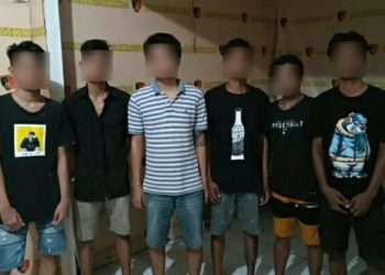 Polisi Amankan 6 Terduga Pelaku Penganiayaan di Kelurahan Sindulang