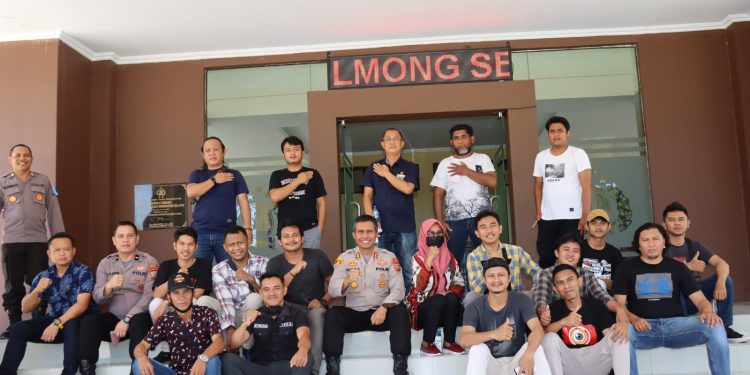 Polres Bolsel Gelar Coffee Morning Bersama Wartawan 