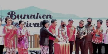 Ratusan Personel Polda Sulut BKO Polresta Manado Kawal Festival Bunaken 2022