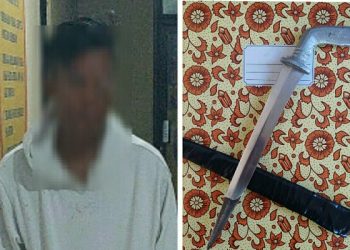 Dipergoki Warga Lakukan Pencurian, Pria Pembawa Sajam ini Diamankan Polsek Singkil