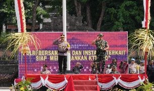 Gelar Pasukan dan peralatan, Kapolri dan Panglima TNI Ingin KTT G20 Berjalan Sukses