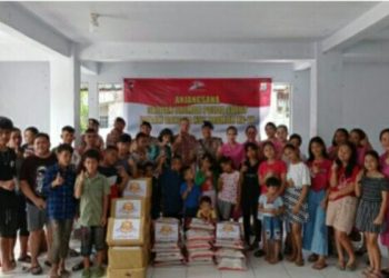 Sambut HUT ke-77, Personel Brimob Polda Sulut Gelar Baksos di 2 Panti Asuhan