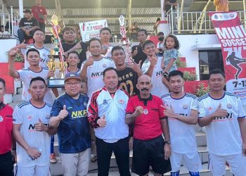 Libas Pers Minut 3-1, Tim Polres Kotamobagu NKRI FC Pertahankan Piala Wali Kota Manado