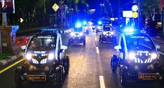 Patroli Gunakan Kendaraan Listrik, Polwan dan Kowad Bersinergi Jaga Keamanan Penyelenggaraan KTT G20