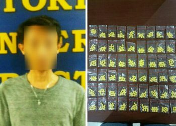 Diduga akan Mengedarkan Obat Keras di Jalan Samrat, Pria ini Diamankan Polresta Manado