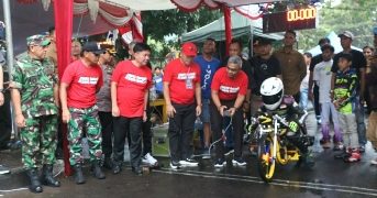 Kapolda Sulut Buka Kejurda Auto Moto Drag Race HUT ke-19 Kabupaten Minut