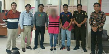 Polresta Manado Serahkan Tersangka dan Barang Bukti Kasus Korupsi PT. Pegadaian