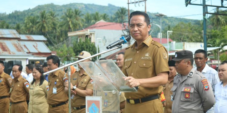 Bupati Sachrul Pimpin Apel Kerja Pemkab Boltim di Kecamatan Nuangan