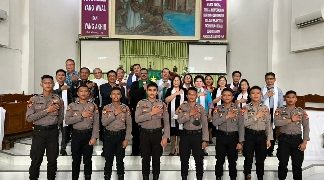 Direktur Intelkam Pimpin Program “Polda Sulut Goes to Church” di GMIM Bethesda