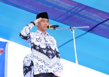 Bupati Boltim Pimpin Upacara Peringatan HUT PGRI dan HGN 2022