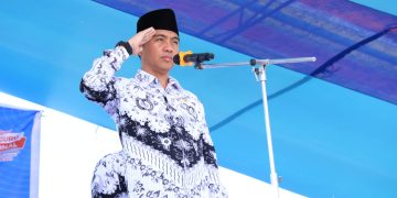 Bupati Boltim Pimpin Upacara Peringatan HUT PGRI dan HGN 2022