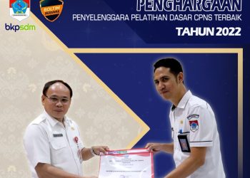 BKPSDM Boltim Sabet Penghargaan dari BPSDM Sulut