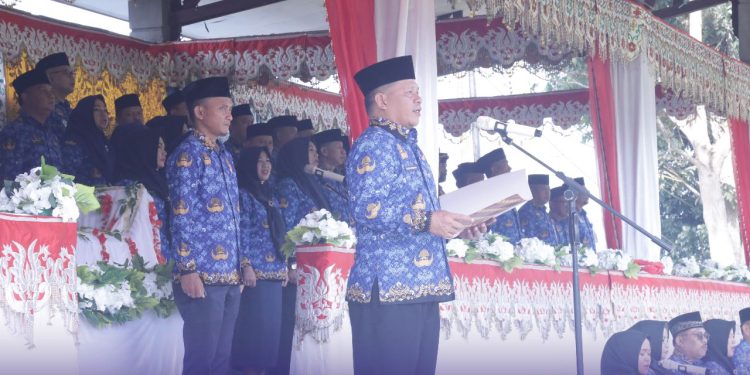 Irup Peringatan Hari Bela Negara ke-74, Nayodo Bacakan Sambutan Preside RI