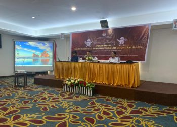 Bahas Tahapan Pemilu, KPU Bolmong Gelar Media Gathering