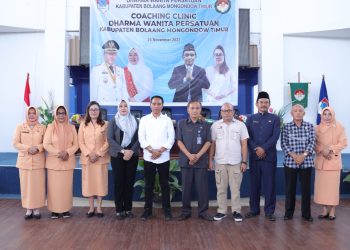 Bupati Sachrul Hadiri Coaching Clinic DWP Boltim