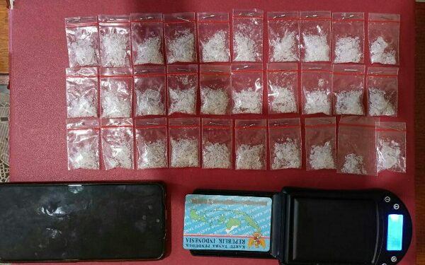 Simpan 30 Paket Sabu, Honorer ini Diamankan Satuan Resnarkoba Polresta Manado