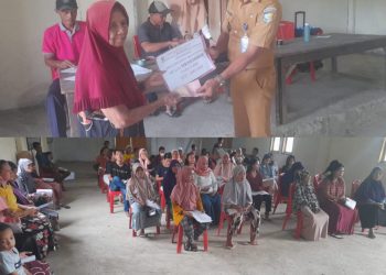 Penghujung Tahun, Pemdes Biontong Induk Serahkan BLT DD Bulan Desember 2022