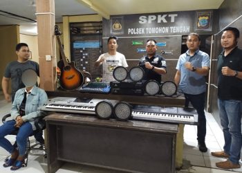 Polsek Tomohon Tengah Amankan Terduga Pelaku Curanik yang Beraksi Tiga Kali di Gereja Kolongan