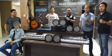 Polsek Tomohon Tengah Amankan Terduga Pelaku Curanik yang Beraksi Tiga Kali di Gereja Kolongan