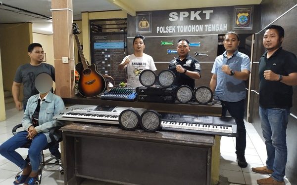 Polsek Tomohon Tengah Amankan Terduga Pelaku Curanik yang Beraksi Tiga Kali di Gereja Kolongan