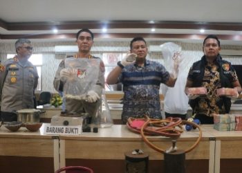 Dit Reskrimsus Polda Sulut Ungkap Dua Kasus Jual Beli Emas Hasil Pertambangan Ilegal