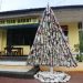 Unik dan Kreatif, Polsek Siau Barat ‘Sulap’ Knalpot Bising Sitaan Jadi Pohon Natal